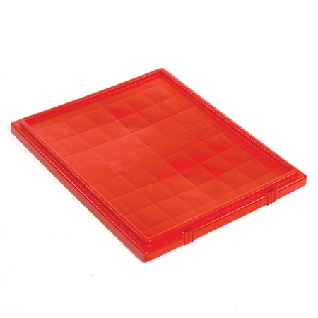 Lid For Stack And Nest Shipping Containers SNT300, Red